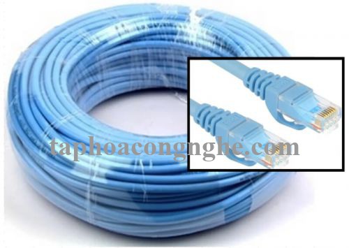 Unitek 95598 Y-C814ABL chuẩn cat6 dây tròn 15M Màu Xanh Cáp Mạng UTP 30095598